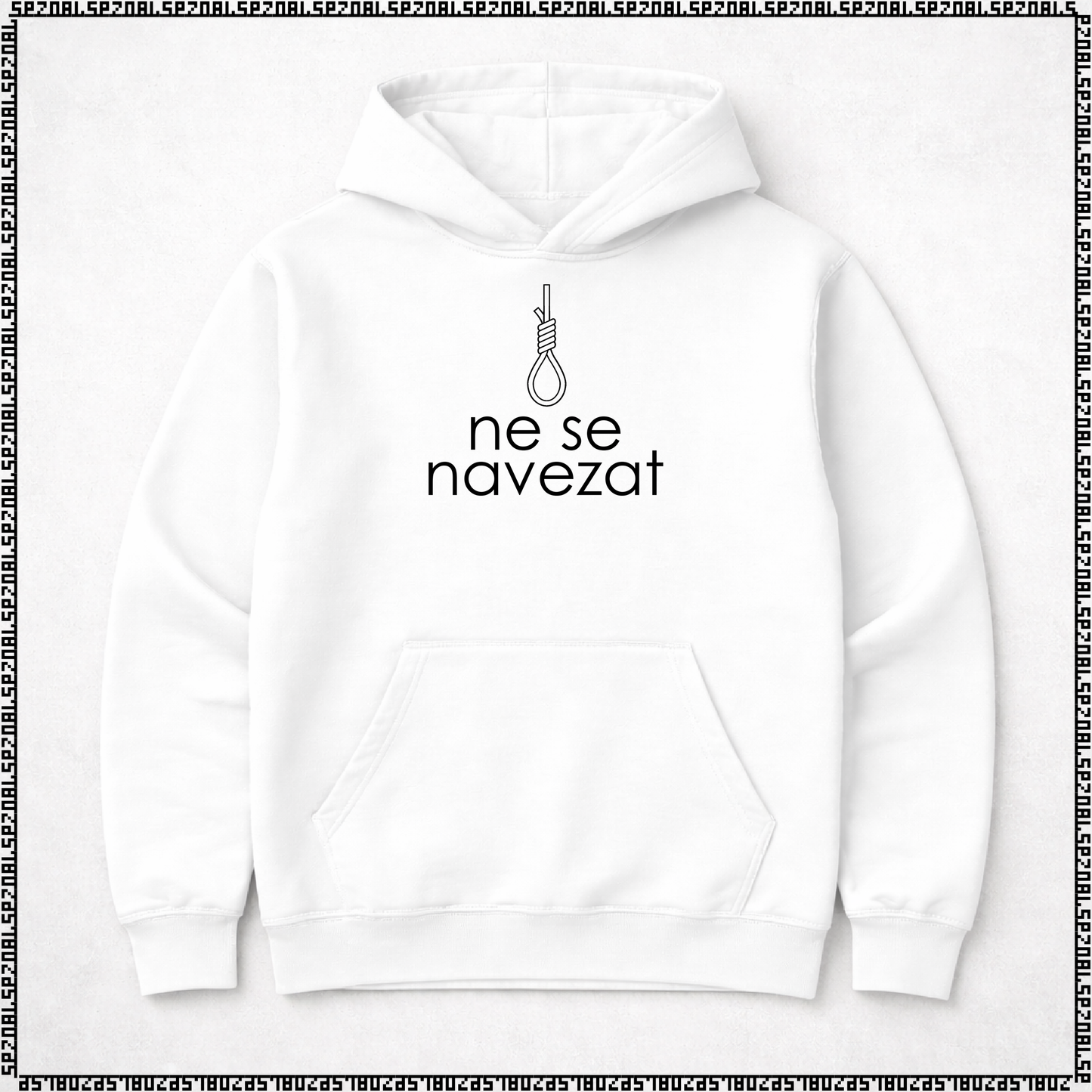 pulover s kapuco "ne se navezat"