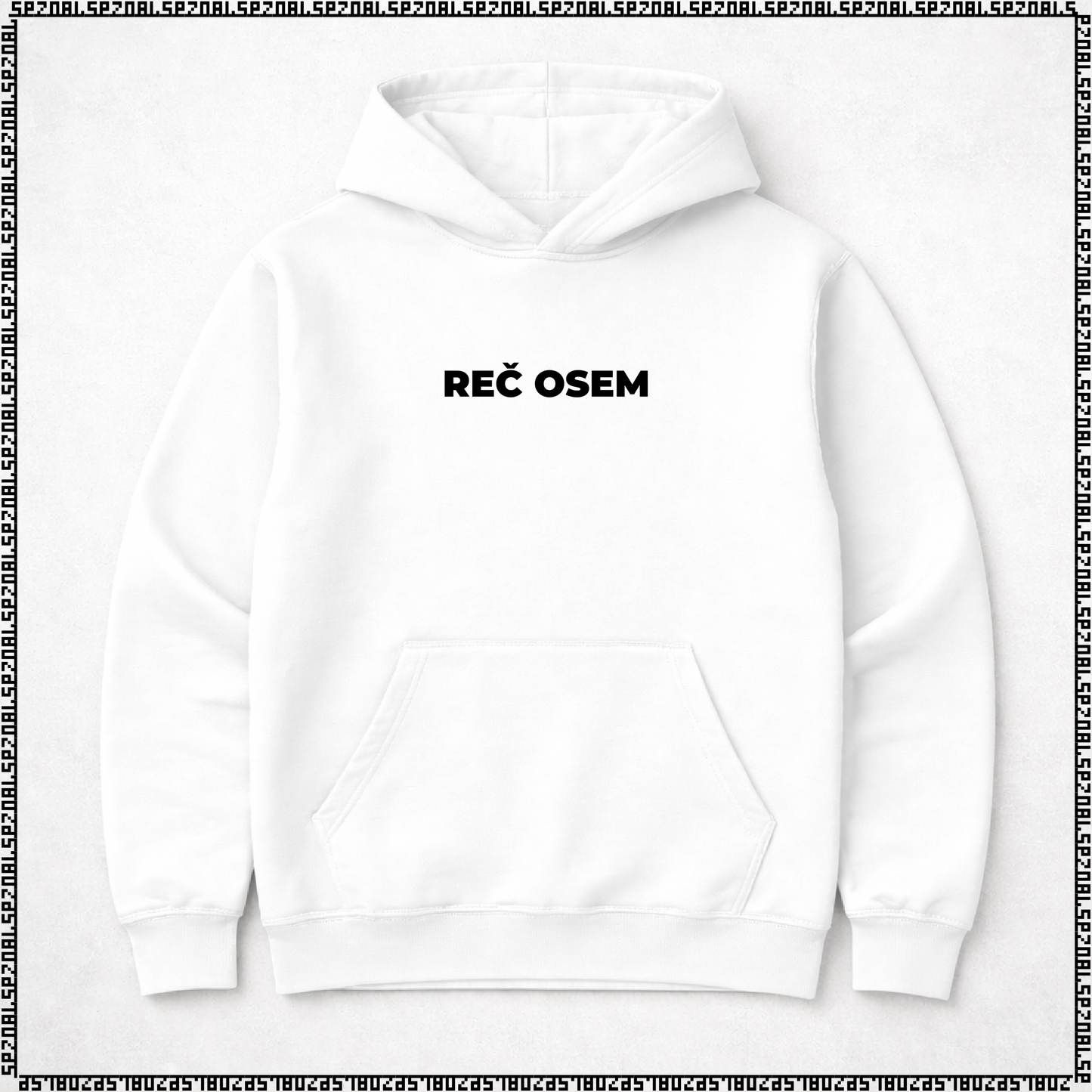 pulover s kapuco "reč osem"