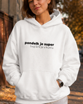 pulover s kapuco "pondelk je super, tvoj šiht je v kurcu" - lifestyle bel crop