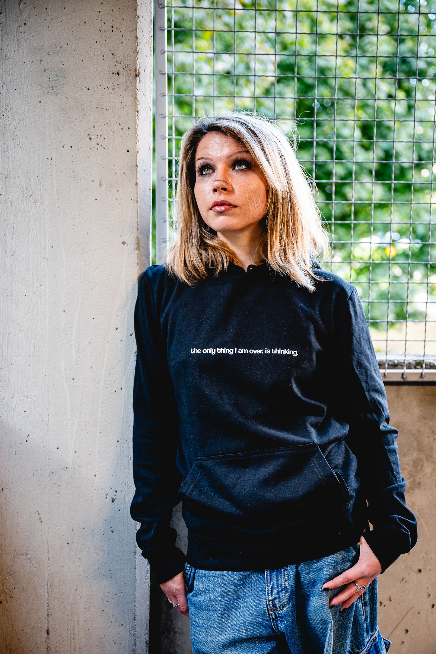 the only thing i am over is thinking shirt
