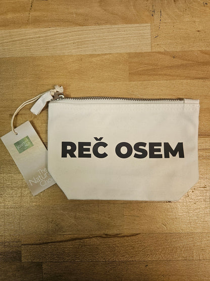 reč osem toaletna torbica  z zadrgo + kondom