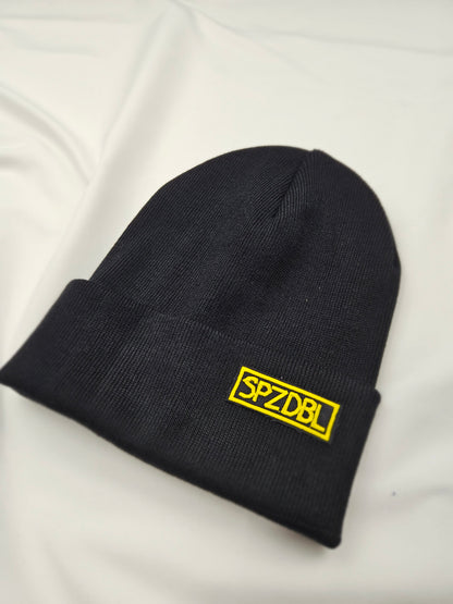 Beanie iz organskega bombaža SPZDBL našitek