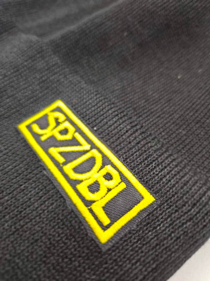 Beanie iz organskega bombaža SPZDBL našitek