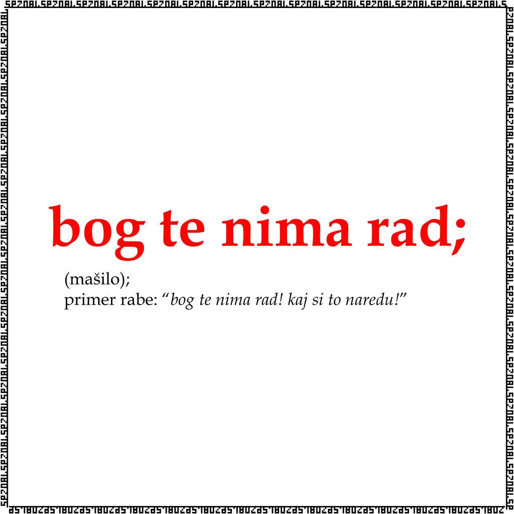 majica "bog te nima rad"