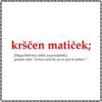 majica "krščen matiček"