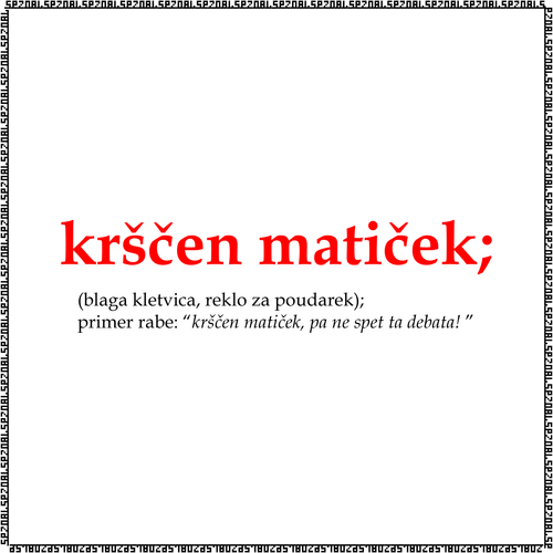 majica "krščen matiček"