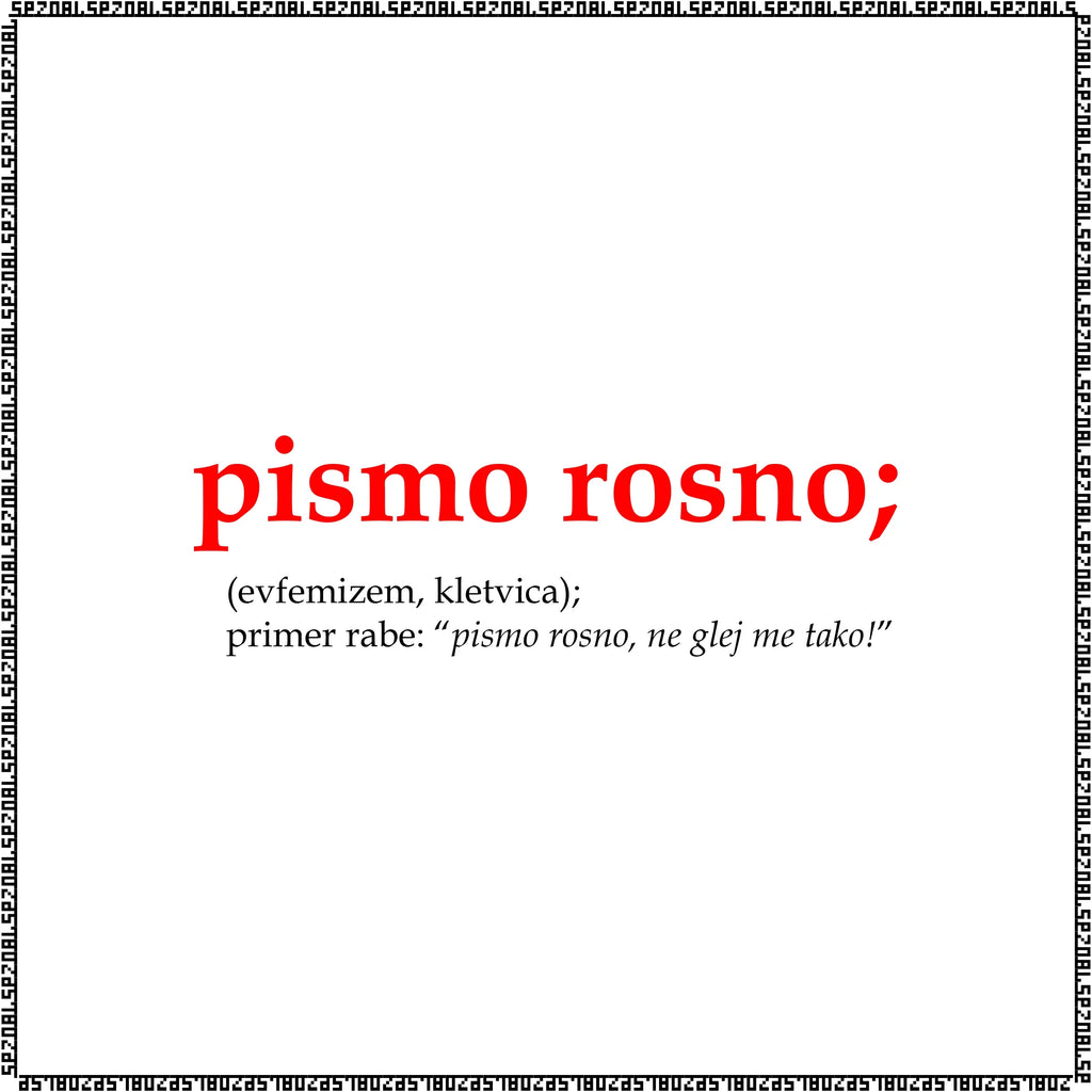 majica "pismo rosno"