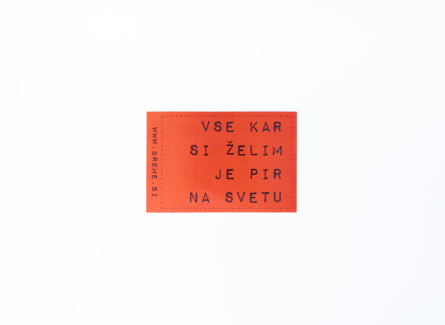 Na vreme odporna nalepka KOS