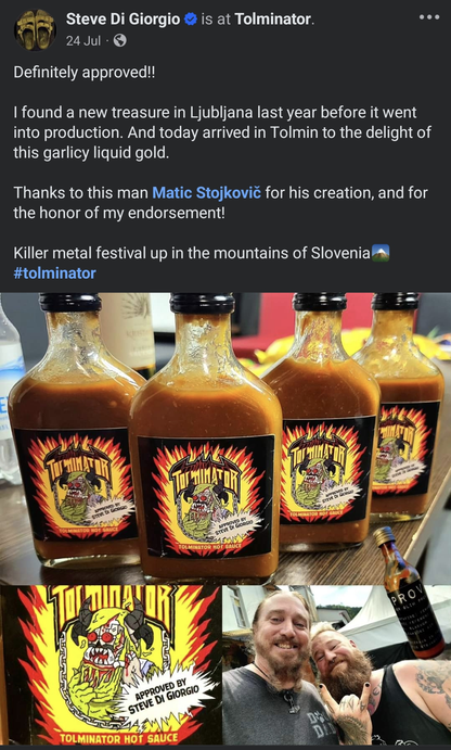Tolminator Hot Sauce!