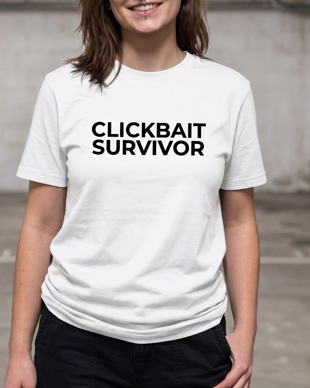 majica "clickbait survivor"