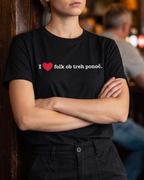 majica "i love folk ob treh ponoč"