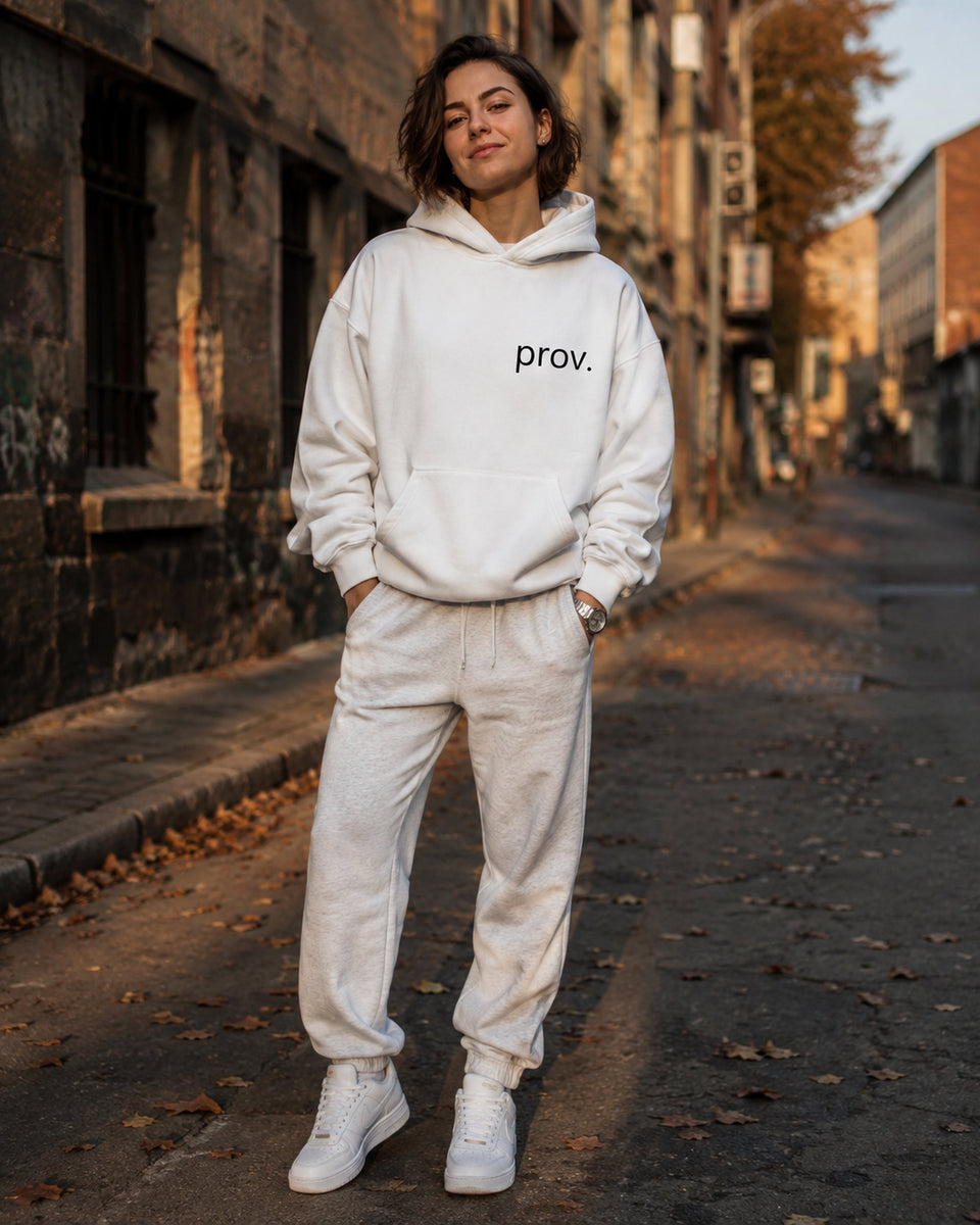 pulover s kapuco "prov" - lifestyle bel