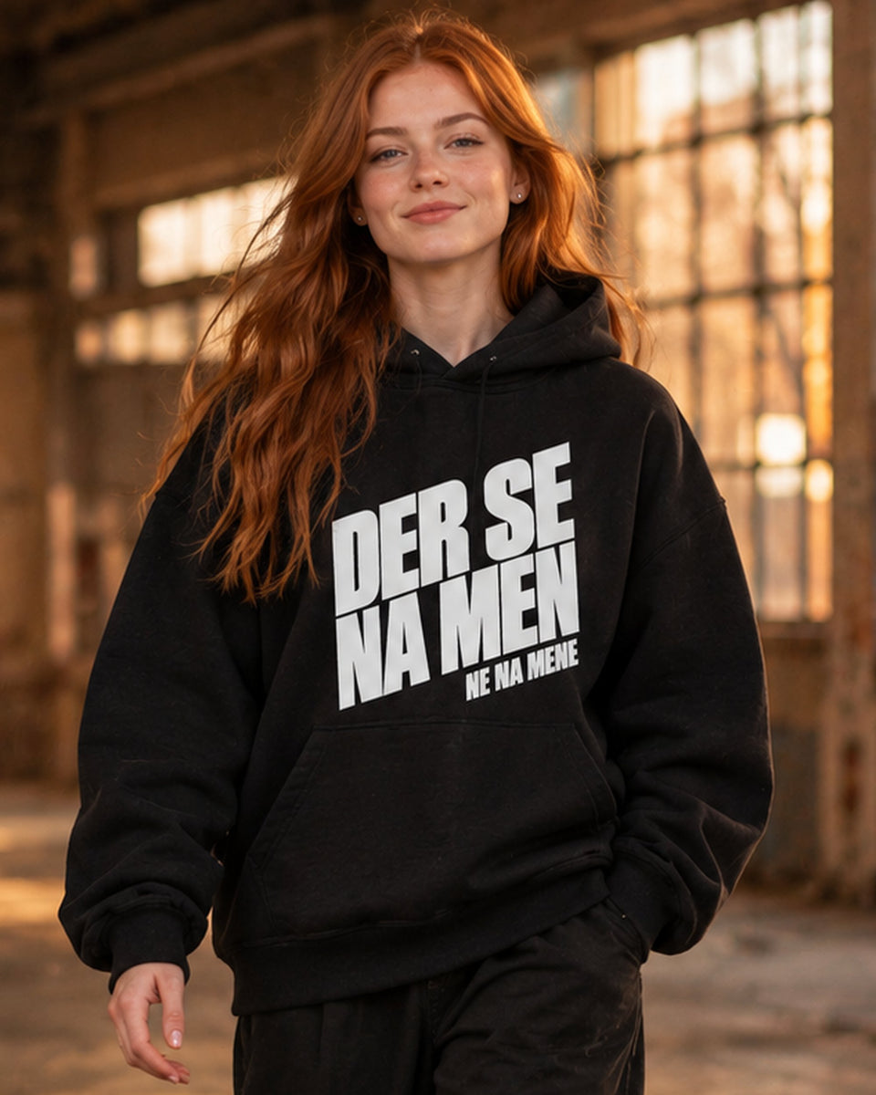 pulover s kapuco "der se na men ne na mene"
