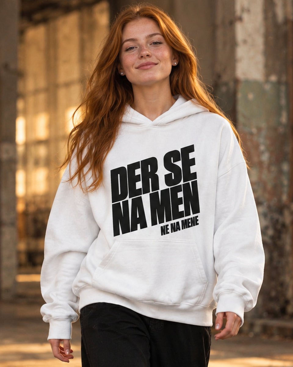 pulover s kapuco "der se na men ne na mene"