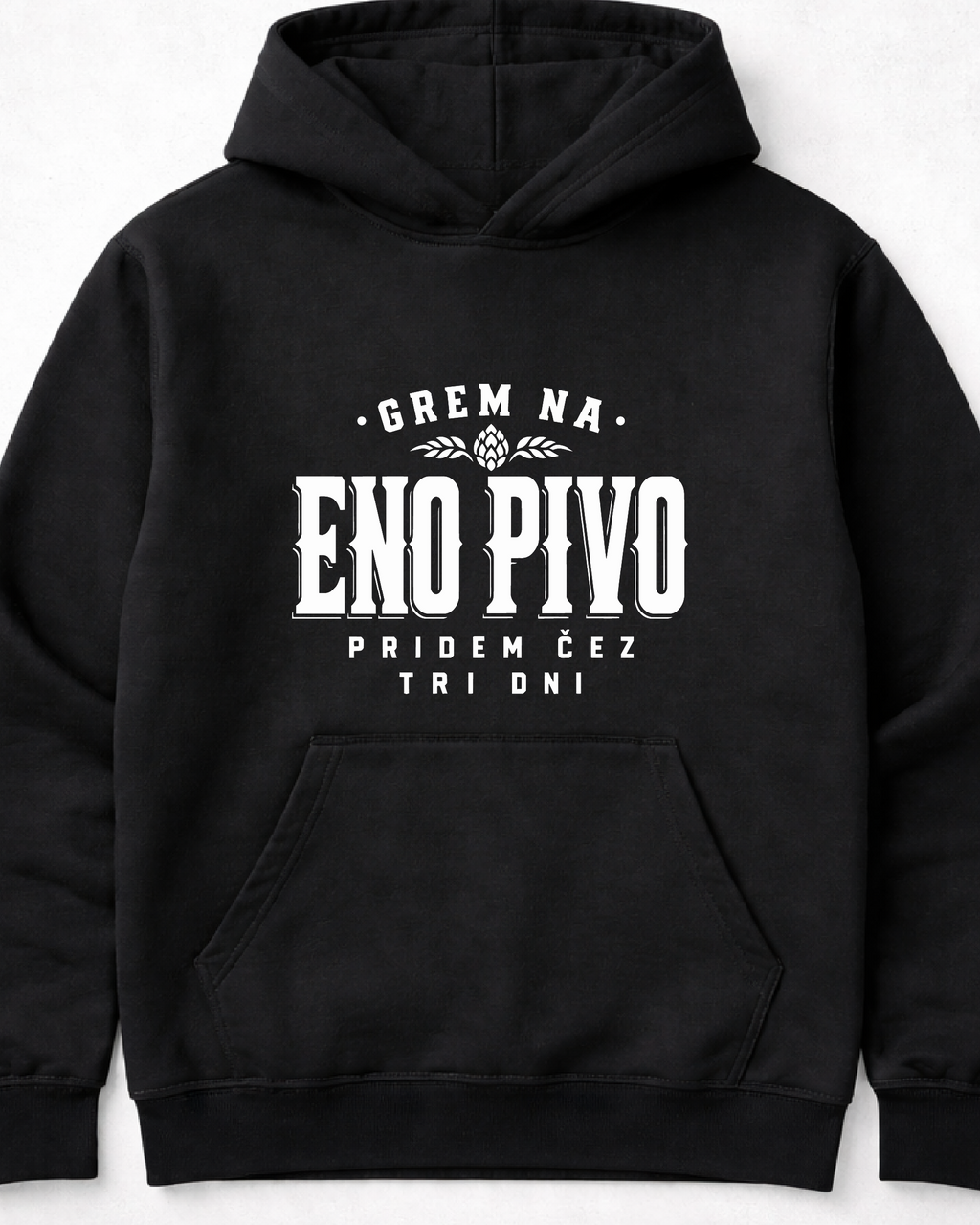 pulover s kapuco "eno pivo"