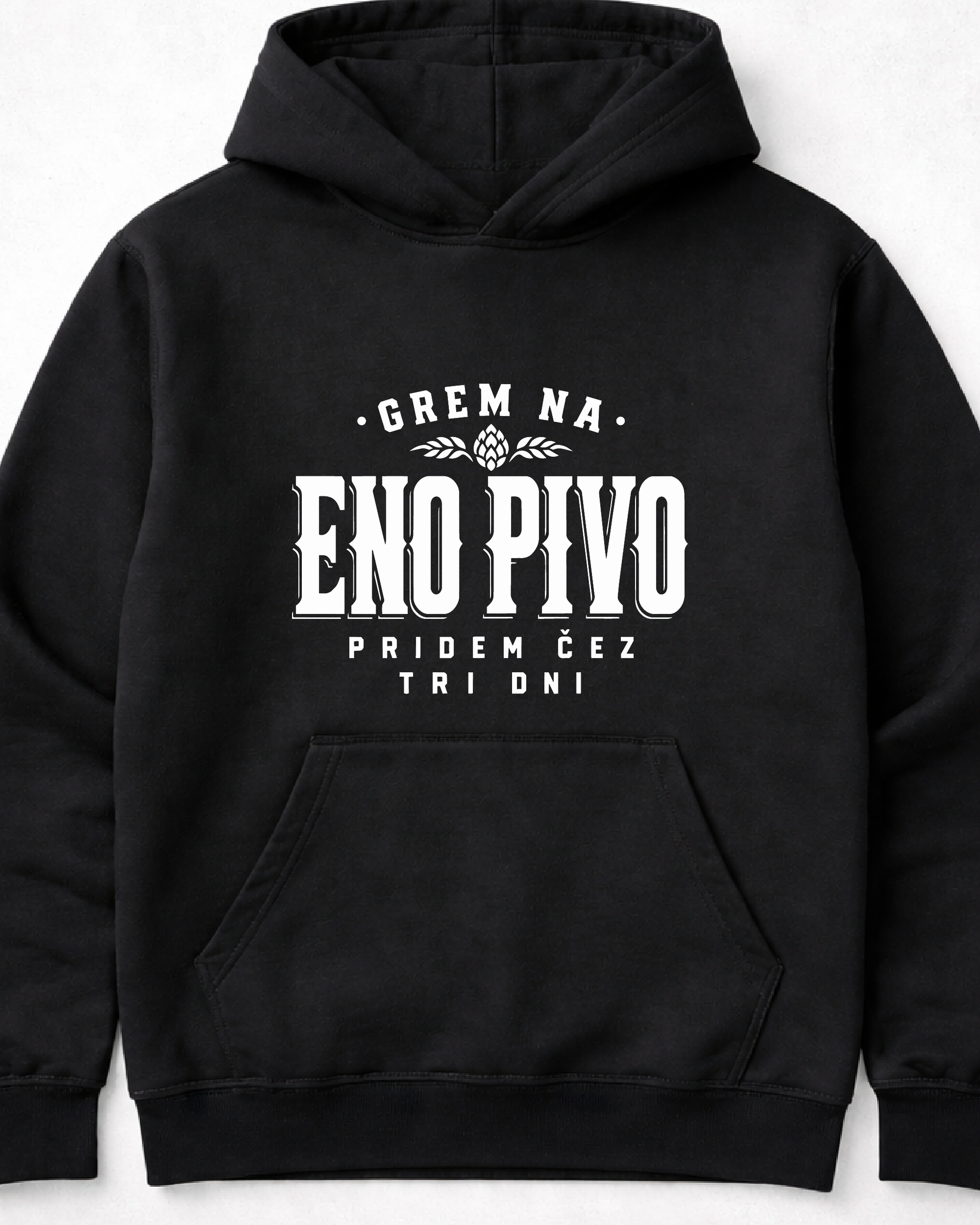 pulover s kapuco "eno pivo"