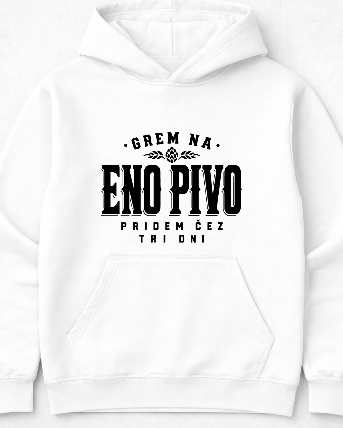 pulover s kapuco "eno pivo"