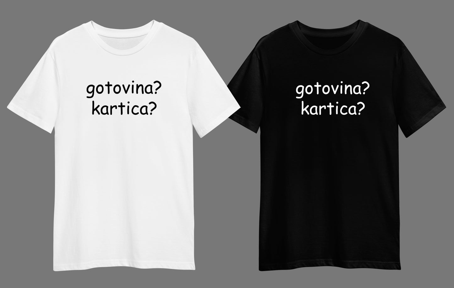 gotovina? kartica? shirt