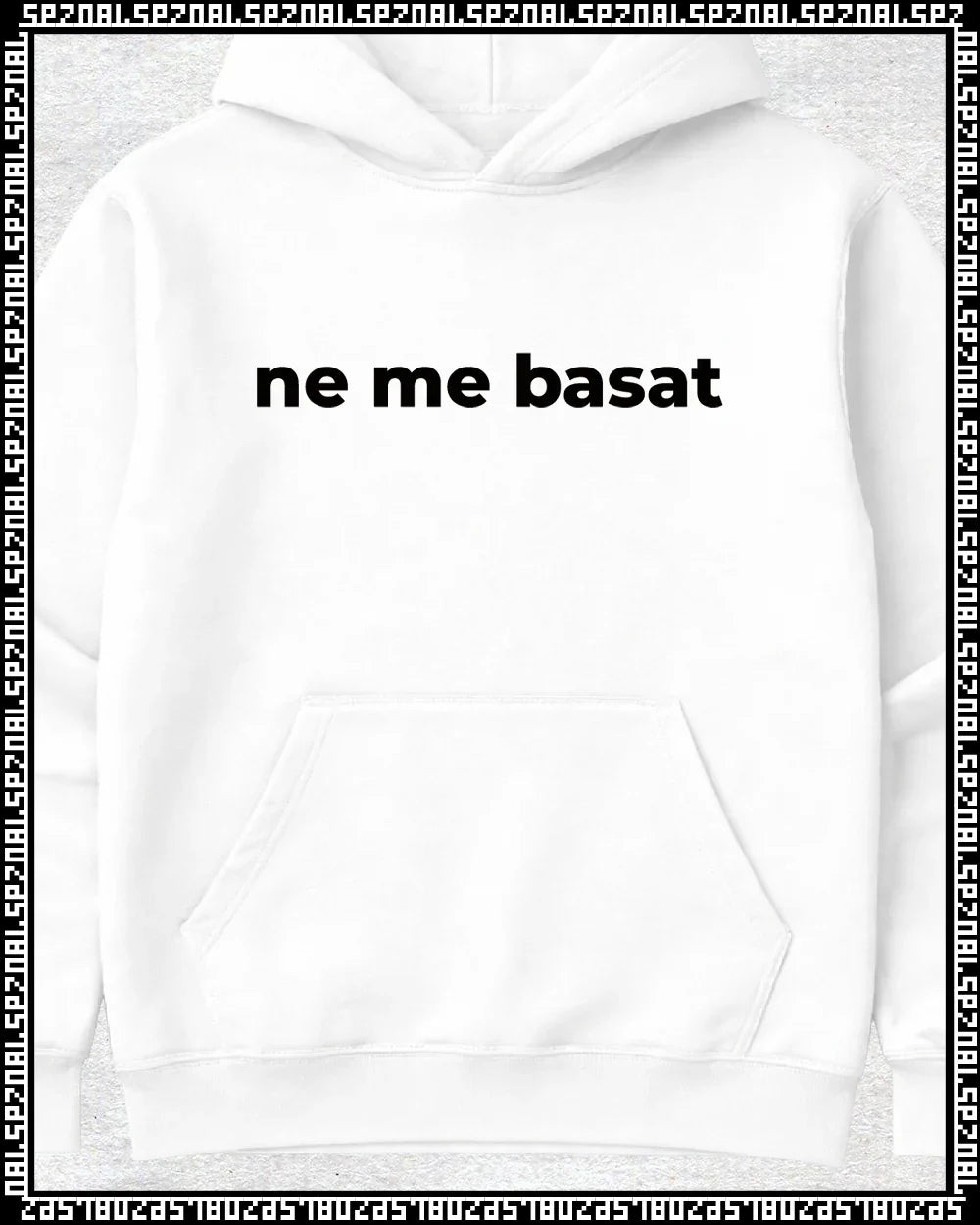 pulover s kapuco "ne me basat!