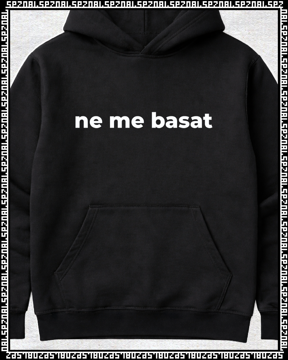 pulover s kapuco "ne me basat!