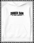 pulover s kapuco "dober dan za slabe odločitve"