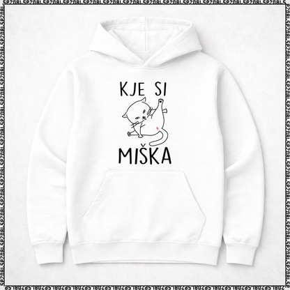 pulover s kapuco "kje si miška"
