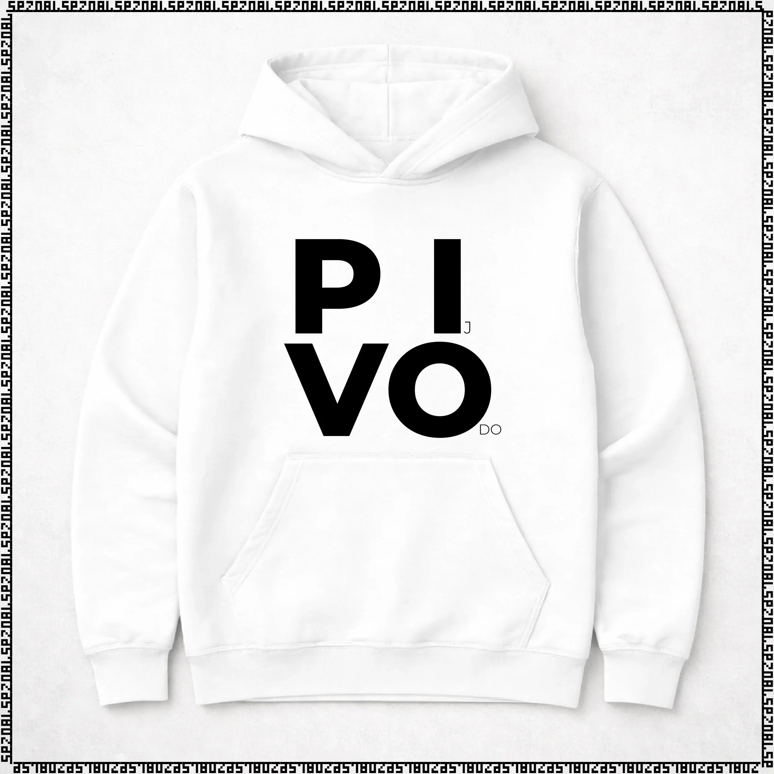 pulover s kapuco "PIj VOdo"