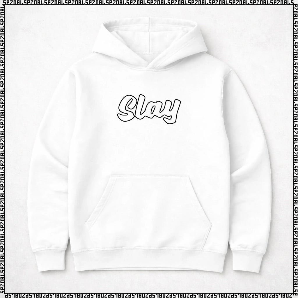 pulover s kapuco "slay"