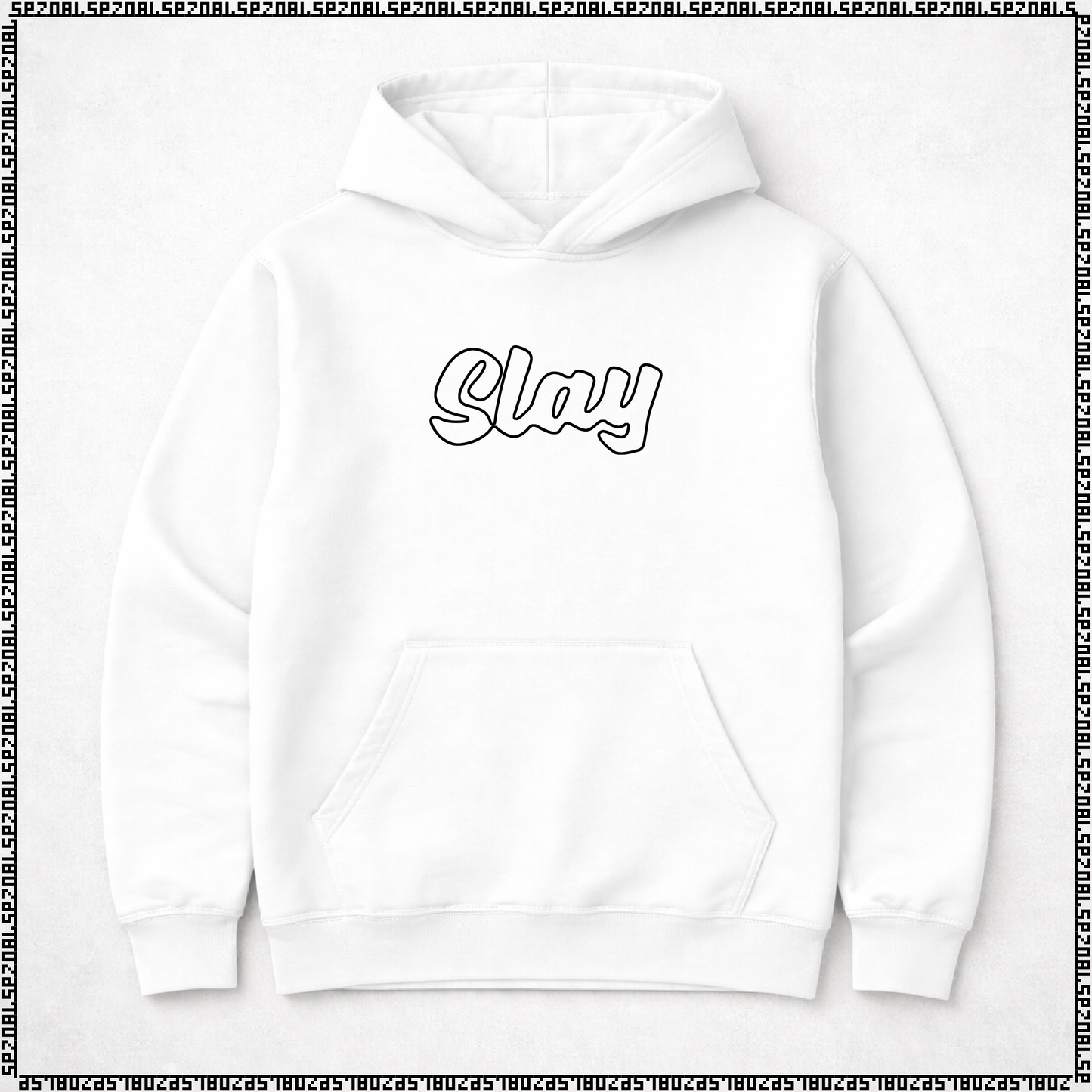 pulover s kapuco "slay"