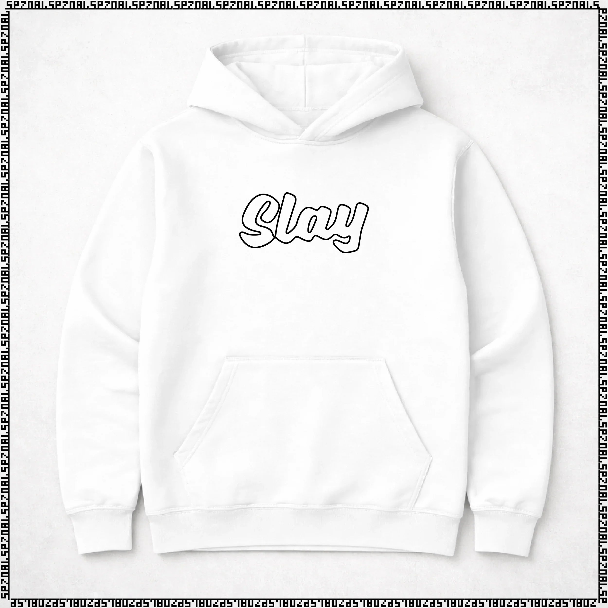 pulover s kapuco "slay"