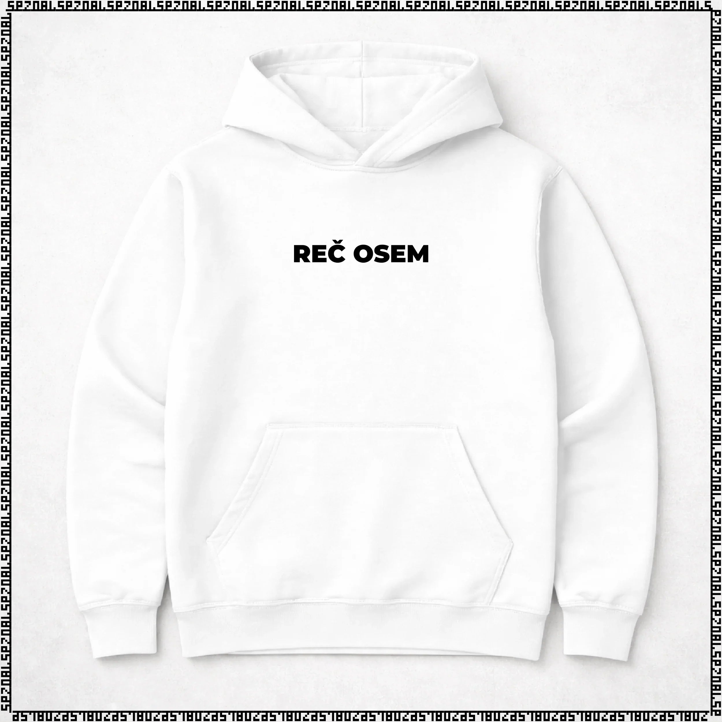 pulover s kapuco "reč osem"