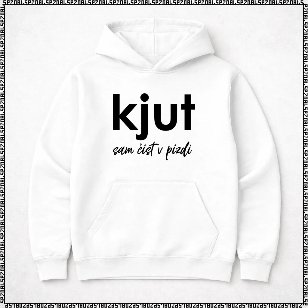 pulover s kapuco "kjut sam čist v pizdi"
