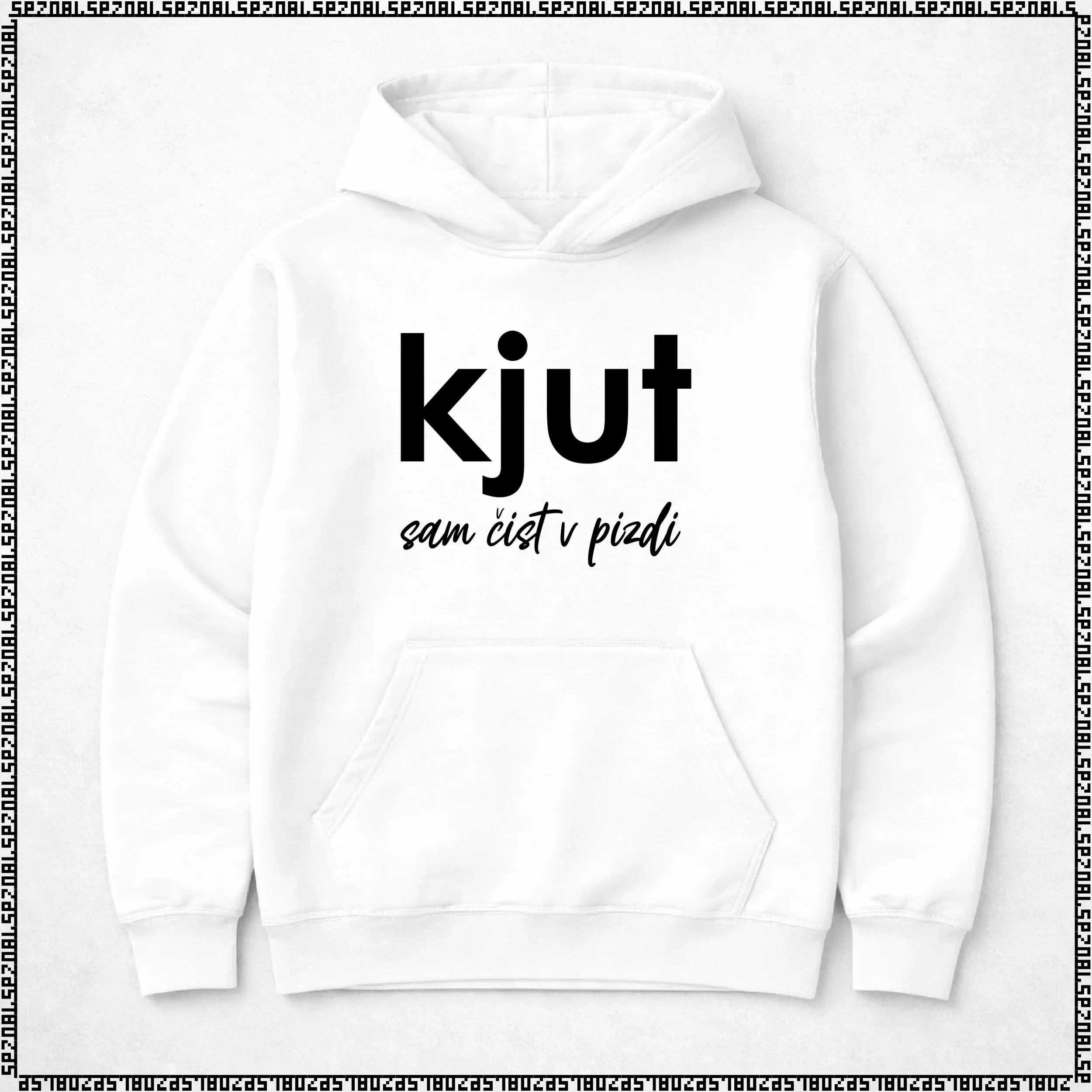 pulover s kapuco "kjut sam čist v pizdi"