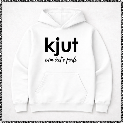 pulover s kapuco "kjut sam čist v pizdi"