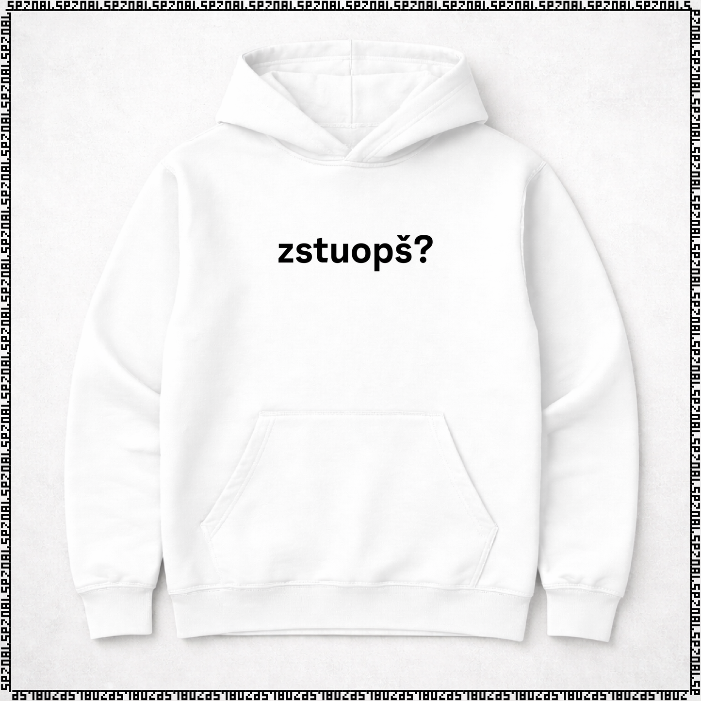 pulover s kapuco "zstuopš?