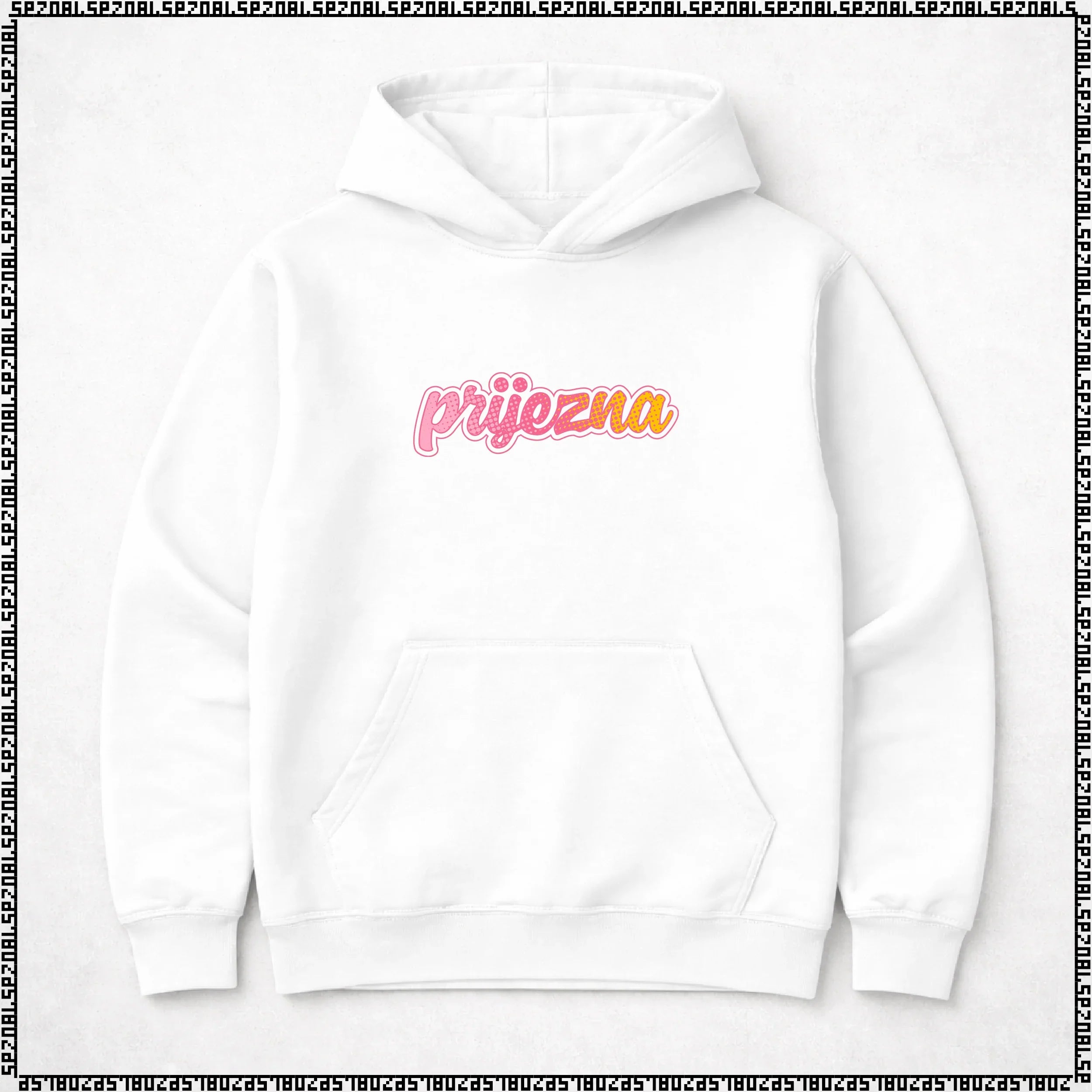 pulover s kapuco "prijezna"