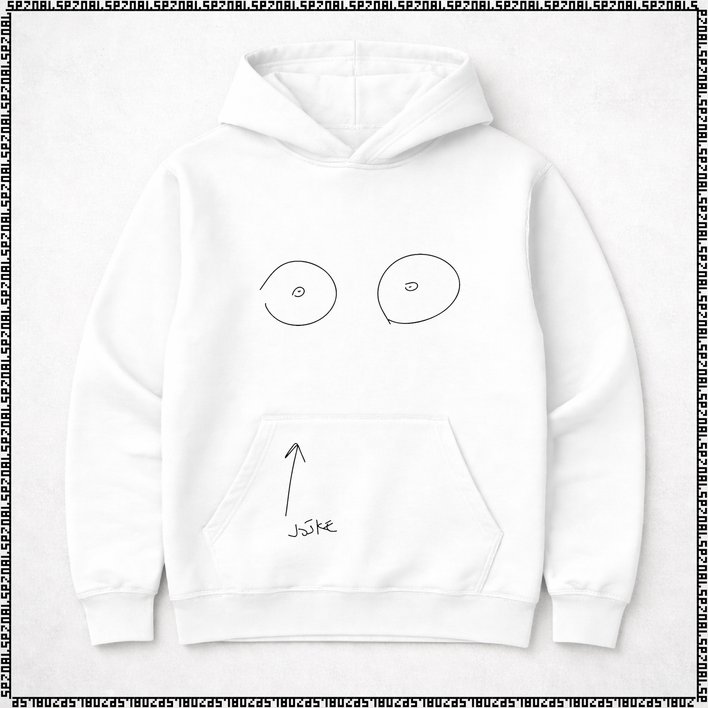 pulover s kapuco "joške"