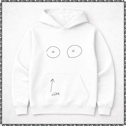 pulover s kapuco "joške"