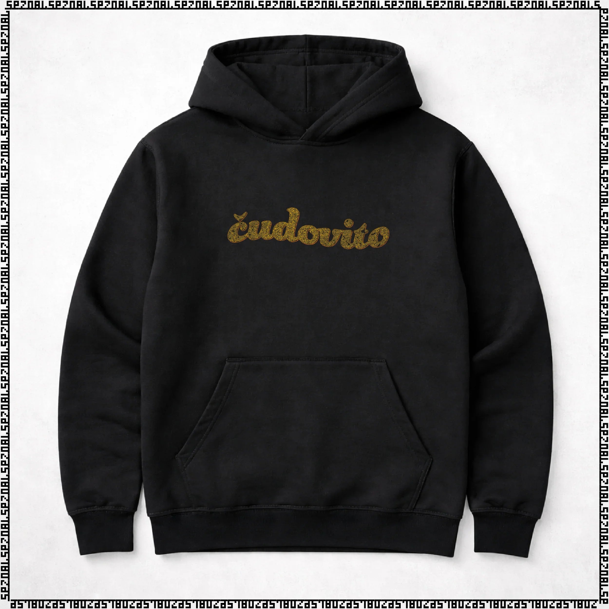 pulover s kapuco "čudovito"