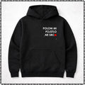 pulover s kapuco "polom mi pojstlo, ne srca."