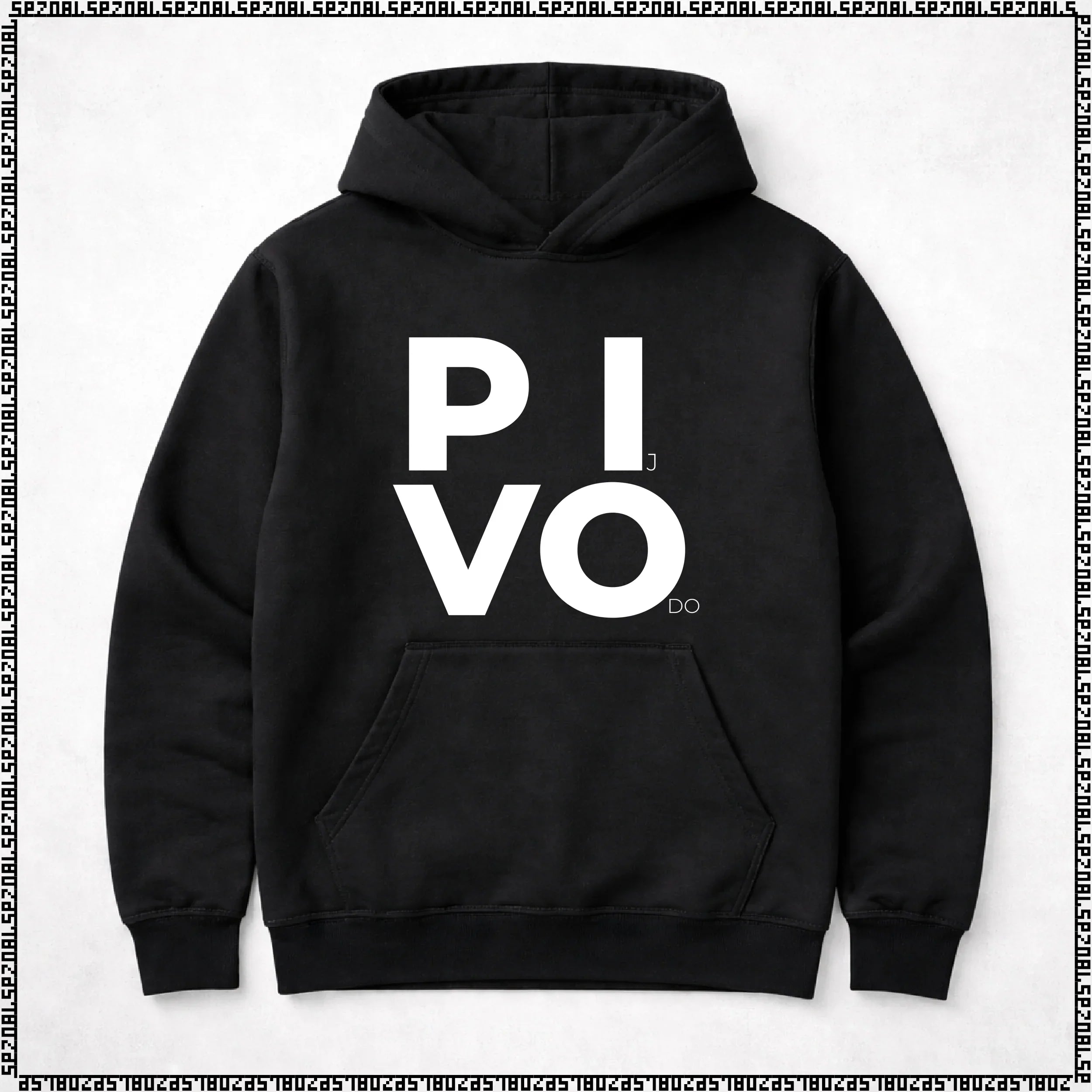 pulover s kapuco "PIj VOdo"