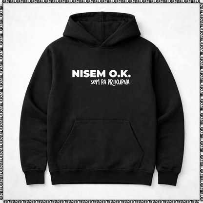 pulover s kapuco "nisem ok, sem pa prikupna"