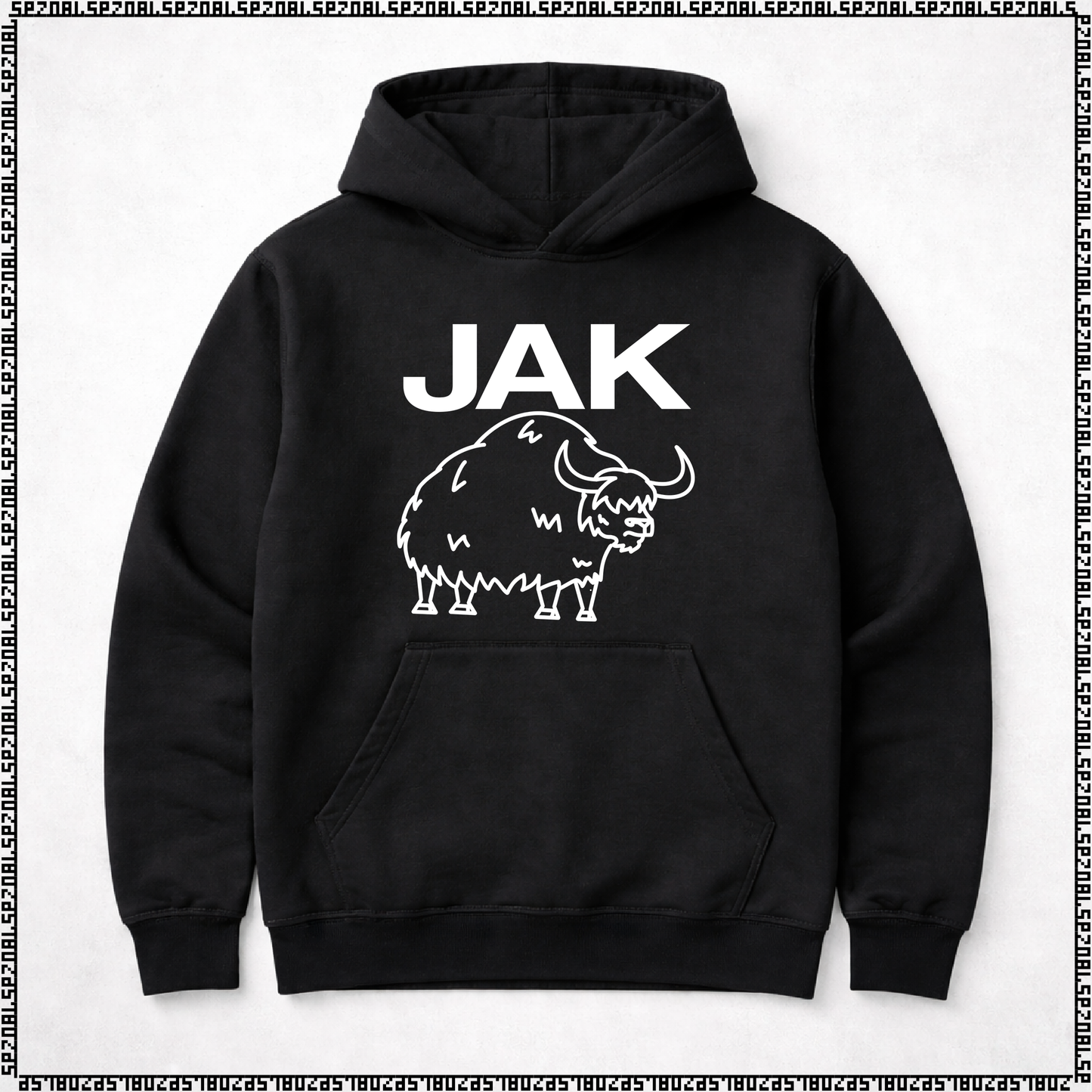 pulover s kapuco "jak"