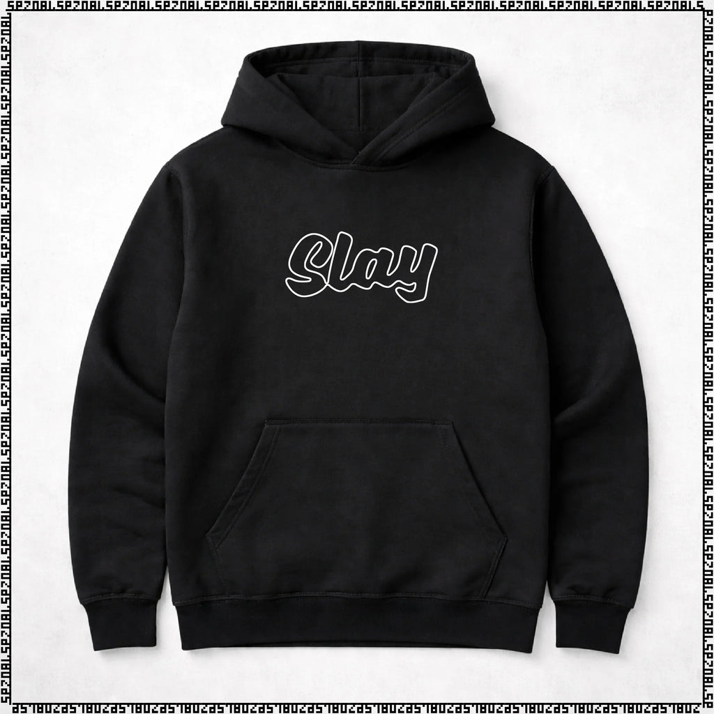 pulover s kapuco "slay"