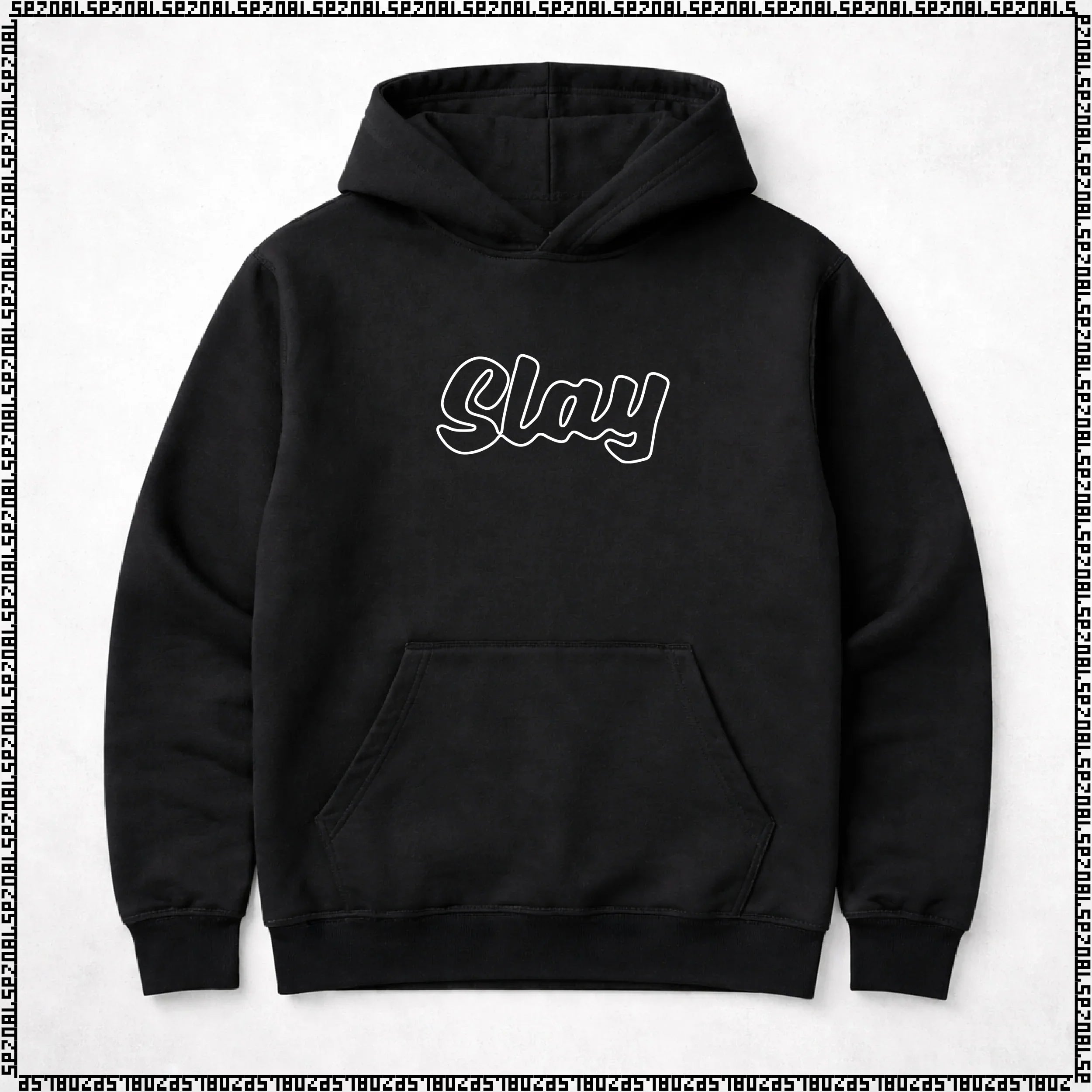 pulover s kapuco "slay"