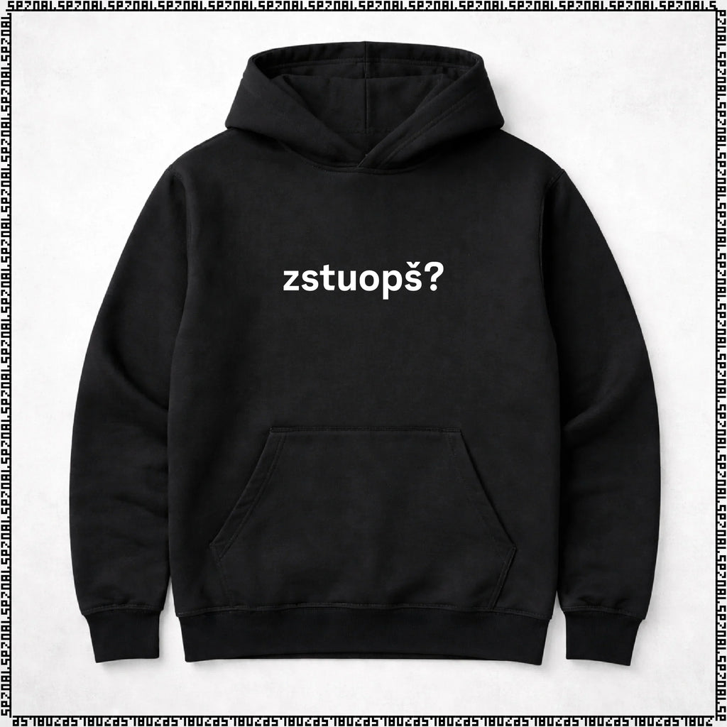 pulover s kapuco "zstuopš?