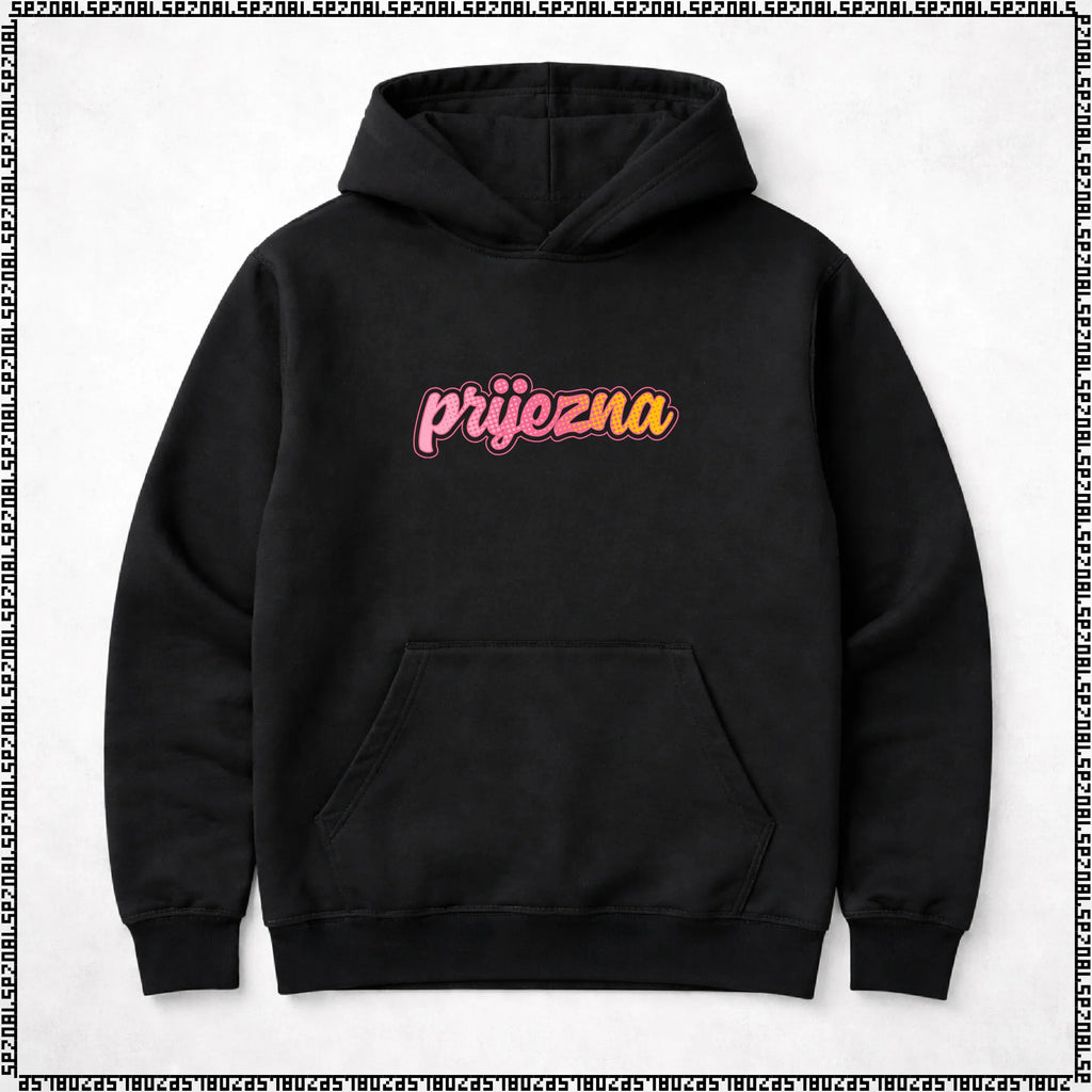 pulover s kapuco "prijezna"