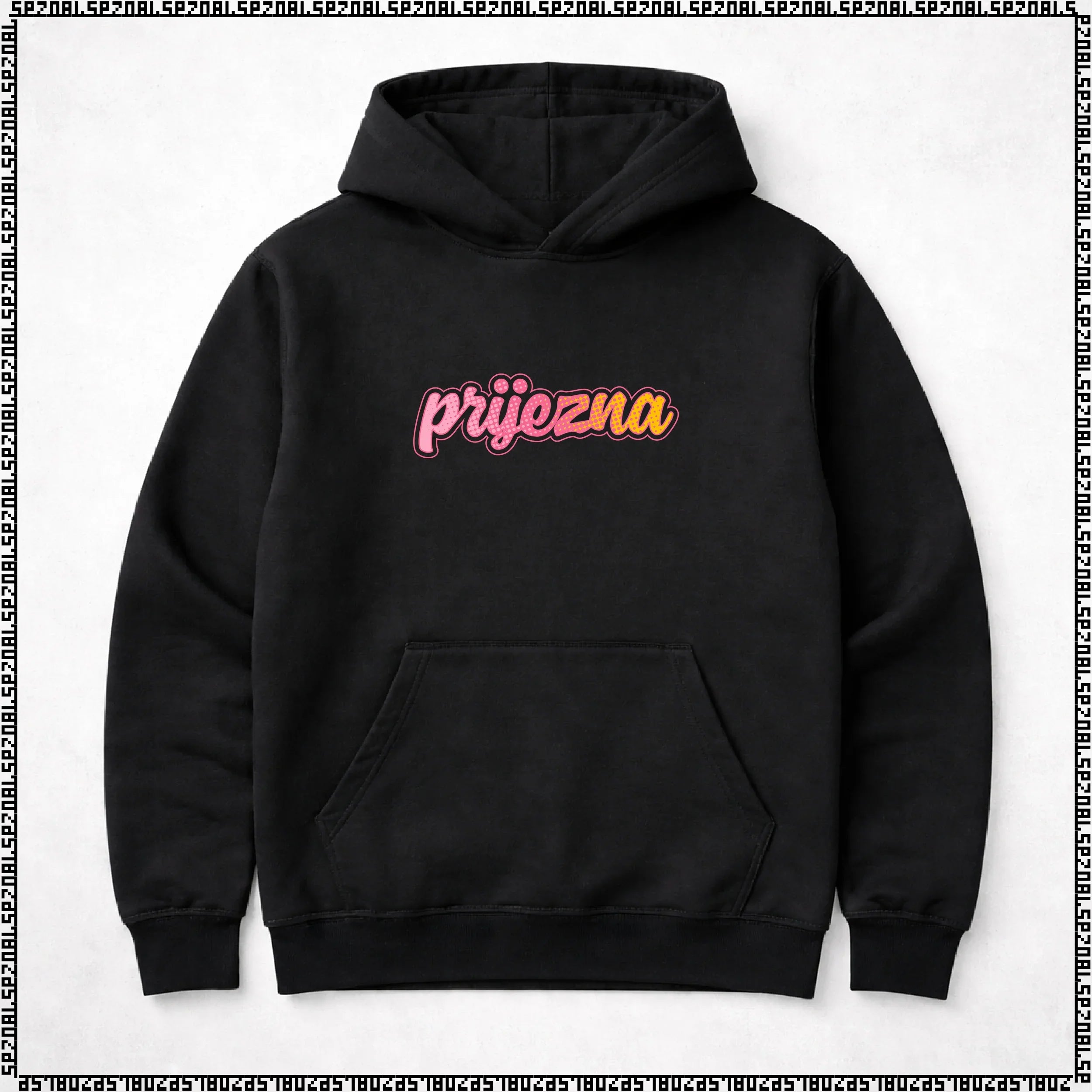 pulover s kapuco "prijezna"