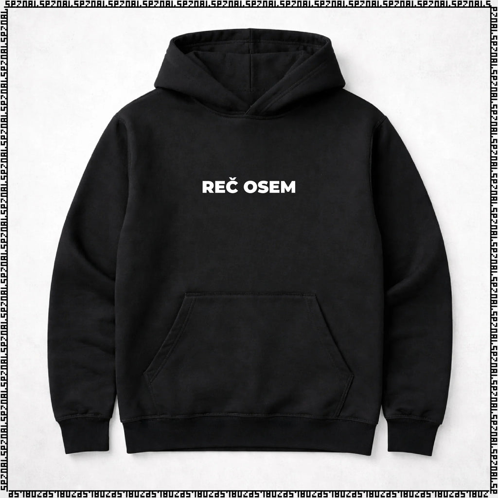 pulover s kapuco "reč osem"