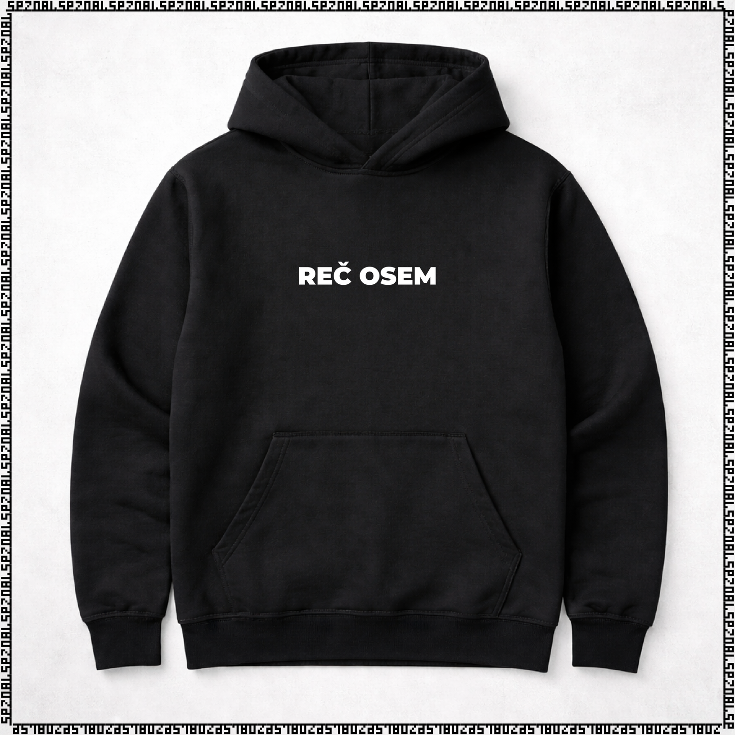 pulover s kapuco "reč osem"